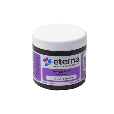 ETERNA- PINTURA MATE CHALK / TIZA X 200 ML 99 GRAFITO 