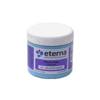 ETERNA- PINTURA MATE CHALK / TIZA X 200 ML 47 CELESTE BATICK