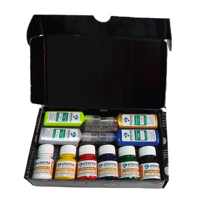 ETERNA- SET ESTUCHE TEXTIL (PINT TELA Y ACCESORIOS) 