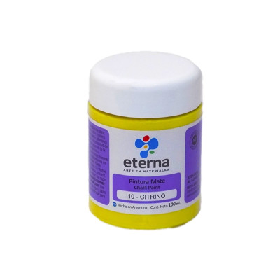 ETERNA- PINTURA MATE CHALK / TIZA X 100 ML 10 CITRINO 