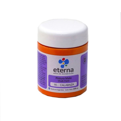ETERNA- PINTURA MATE CHALK / TIZA X 100 ML 15 CALABAZA ETERNA- PINTURA MATE CHALK / TIZA X 100 ML 15 CALABAZA