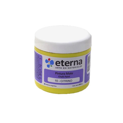 ETERNA- PINTURA MATE CHALK / TIZA X 200 ML 10 CITRINO 