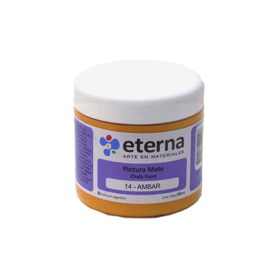 ETERNA- PINTURA MATE CHALK / TIZA X 200 ML 14 AMBAR 