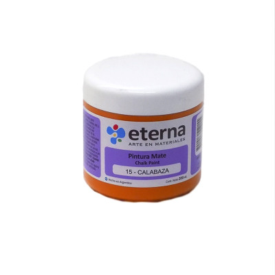 ETERNA- PINTURA MATE CHALK / TIZA X 200 ML 15 CALABAZA 