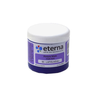 ETERNA- PINTURA MATE CHALK / TIZA X 200 ML 50 LAPISLAZULI ETERNA- PINTURA MATE CHALK / TIZA X 200 ML 50 LAPISLAZULI