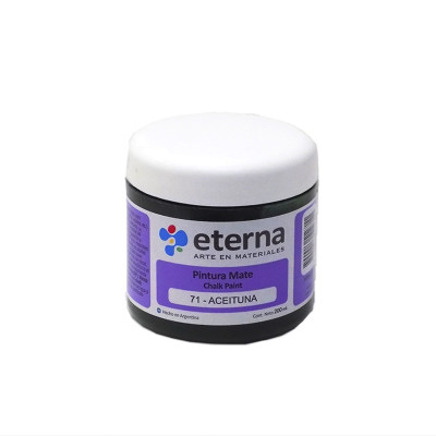 ETERNA- PINTURA MATE CHALK / TIZA X 200 ML 71 ACEITUNA 