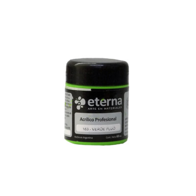 ETERNA- ACRILICO PROF X   60 ML GRUPO 3 183 VERDE FLUO 