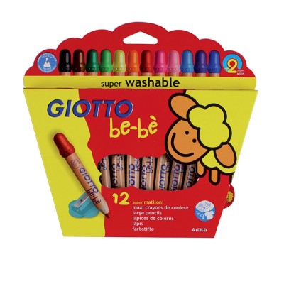 GIOTTO-DIDO- CRAYON GIOTTO BEBE X10 COLORES C/ SACAPUNTAS 