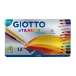 GIOTTO-DIDO- LAPIZ GIOTTO STILNOVO ACUARELAB. 12 COLORES LATA 