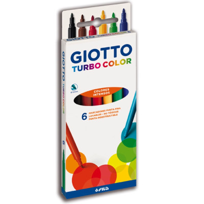 GIOTTO-DIDO- MARCADOR GIOTTO TURBO COLOR  6 COLORES SURTIDOS 