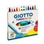 GIOTTO-DIDO- MARCADOR GIOTTO TURBO COLOR MAXI 10 COLORES SURTIDOS 