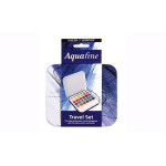 DALER- SET AQUAFINE ACUARELA PASTILLAS EN LATA X 24 COL + PINCEL 