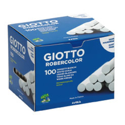 GIOTTO-DIDO- TIZA GIOTTO ROBERCOLOR X 100 UNIDADES BLANCA 