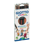 GIOTTO-DIDO- LAPIZ GIOTTO SKINTONES 12 TONOS 