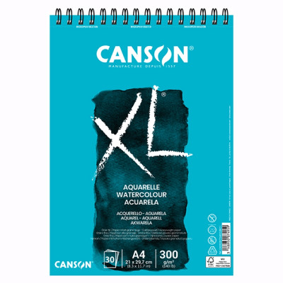 CANSON- BLOCK XL AQUARELLE A4 300 G X 30 HJ  