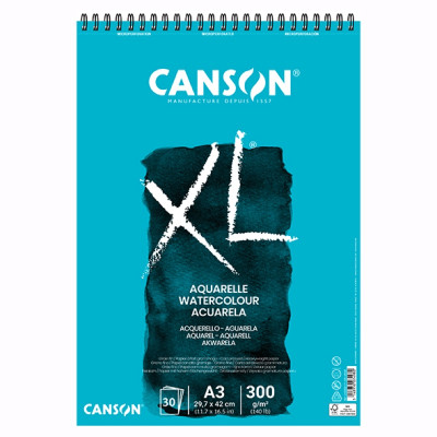 CANSON- BLOCK XL AQUARELLE A3 300 G X 30 HJ 