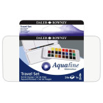 DALER- SET AQUAFINE ACUARELA PASTILLAS EN BANDEJA PLAST X 24 COL