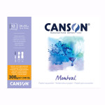 CANSON- BLOCK MONTVAL 24 X 32 300 G X 12 HJ ENCOLADO  