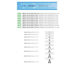 PLANTEC- LETROGRAFOS INYECTADO PLANTEC 2005 ALT.5 / ESP.0.5MM 