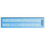PLANTEC- REGLA PLANTEC 4220 ABECEDARIO ALT. 20MM (USO COMERCIAL) 