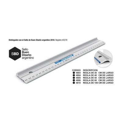 PLANTEC- REGLA PLANTEC 4803 X 30 CM (ESPECIAL PARA CORTE) PLANTEC- REGLA PLANTEC 4803 X 30 CM (ESPECIAL PARA CORTE)