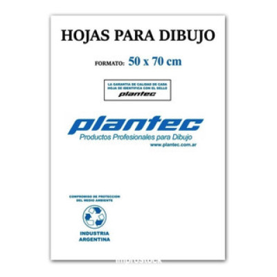 PLANTEC- HOJA P/ DIBUJO 50 X 70  142 GRMS. X 10 HJ ( 5592 )