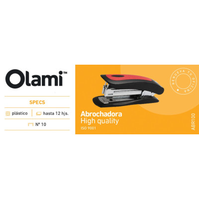 OLAMI ESC/COM- ABROCHADORA Nro10 HASTA 12 HJS (CAJA X 24) OLAMI ESC/COM- ABROCHADORA Nro10 HASTA 12 HJS (CAJA X 24)