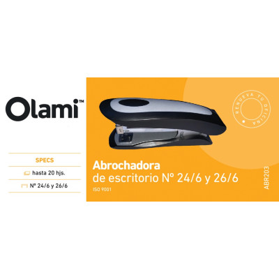 OLAMI ESC/COM- ABROCHADORA P/ESCRITORIO Nª26/6 (CAJA X 12)