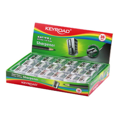 KEYROAD- SACAPUNTA METAL 1 ORIFICIO CAJA X 36 UNID KEYROAD- SACAPUNTA METAL 1 ORIFICIO CAJA X 36 UNID
