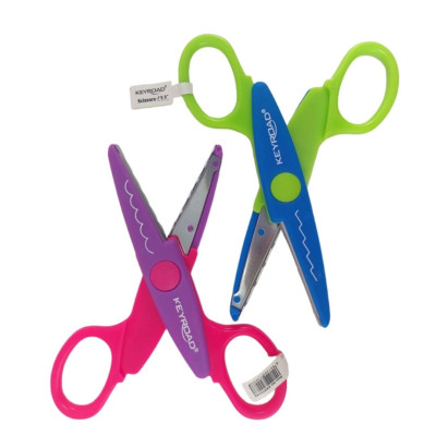 KEYROAD- TIJERA ZIG-ZAG 14 CM KEYROAD- TIJERA ZIG-ZAG 14 CM