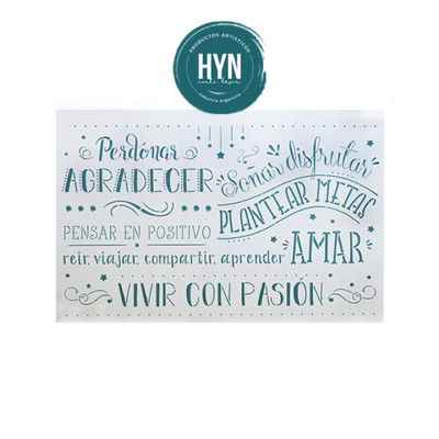 HYN- STENCIL ARTISTICO SERIE XXL 60 X 40 STXXL012
