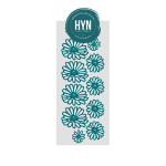 HYN- STENCIL DECORATIVOS ARTISTICOS SERIE REPOSTERIA STREP MARGARITAS