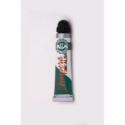 ALBA- TEMPERA PROFESIONAL BASICOS  X 18 ML 756 VERDE ESMERALDA 