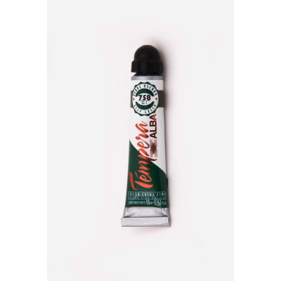 ALBA- TEMPERA PROFESIONAL BASICOS  X 18 ML 758 VERDE OSCURO 