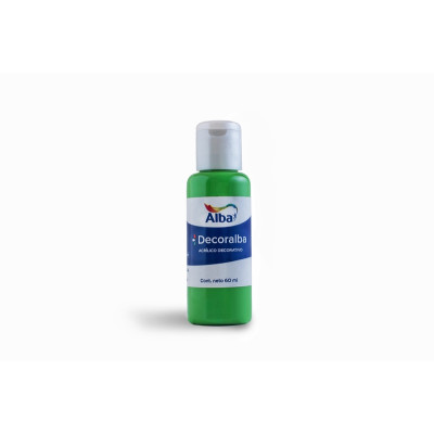 ALBA- ACRILICO X 60 ML. BASICOS 453 VERDE MANZANA   