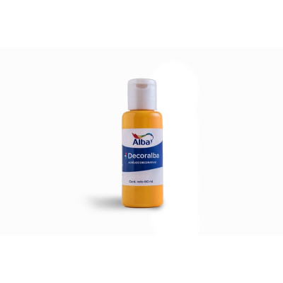 ALBA- ACRILICO X 60 ML. BASICOS 475 AMARILLO ORO   