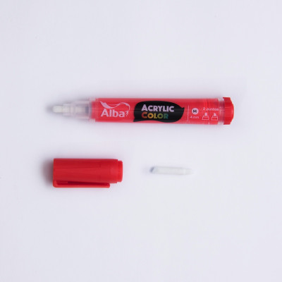 ALBA- MARCADOR ACRILICO PIGMENTADO TRAZO M (486) ROJO ALBA- MARCADOR ACRILICO PIGMENTADO TRAZO M (486) ROJO