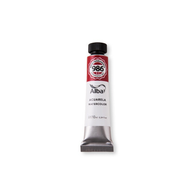 ALBA- ACUARELA PROFESIONAL x10ML. G2 ROJO PERMANENTE 986 ALBA- ACUARELA PROFESIONAL x10ML. G2 ROJO PERMANENTE 986
