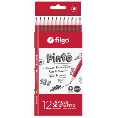 FILGO- LAPIZ GRAFITO HB PINTO x12