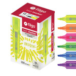 FILGO- RESALTADOR TEXT MARKER  VERDE FLUO X 12