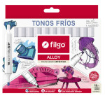 FILGO- MARCADOR ARTISTICO DOBLE PUNTA ALLOY X 12 FRIOS