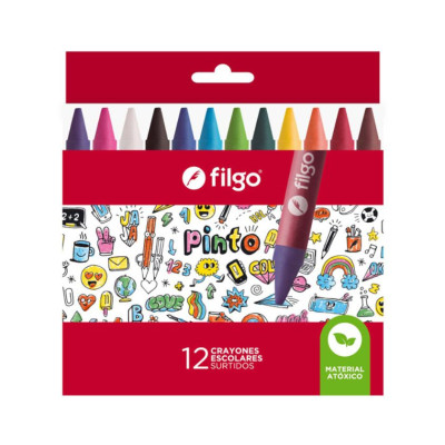 FILGO- CRAYON FILGO PINTO X 12 ESCOLAR