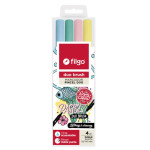 FILGO- MARCADOR DUO BRUSH DOBLE PUNTA PASTEL ESTUCHE X 4