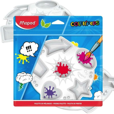 MAPED- PALETA PINTOR COLOR PEPS ESCOLAR MEZCLADOR X 6 CAVIDADES MAPED- PALETA PINTOR COLOR PEPS ESCOLAR MEZCLADOR X 6 CAVIDADES