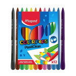 MAPED- CRAYON x12 SURTIDO PLASTICLEAN