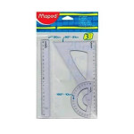 MAPED- KIT GEOMETRIA x3 PIEZAS DE 20cm BLISTER X 1