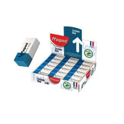MAPED- GOMA DE BORRAR TECHNIC DUO LAPIZ /TINTA x 36unid MAPED- GOMA DE BORRAR TECHNIC DUO LAPIZ /TINTA x 36unid