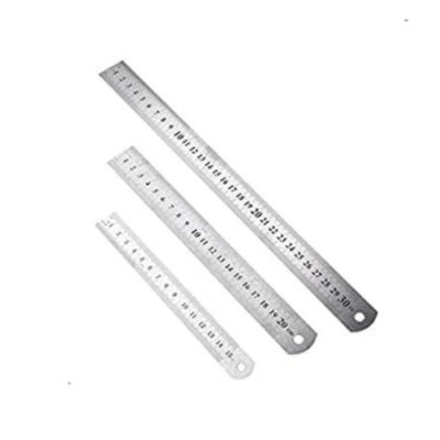 ASB- REGLA METALICA DE  30cm ACERO INOXIDABLE