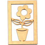 LASER DIX- DECO Y ARTESANIAS COD. 0330 10 FLOR CON MARCO