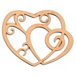 LASER DIX- DECO Y ARTESANIAS COD. 0106 20 CORAZONES